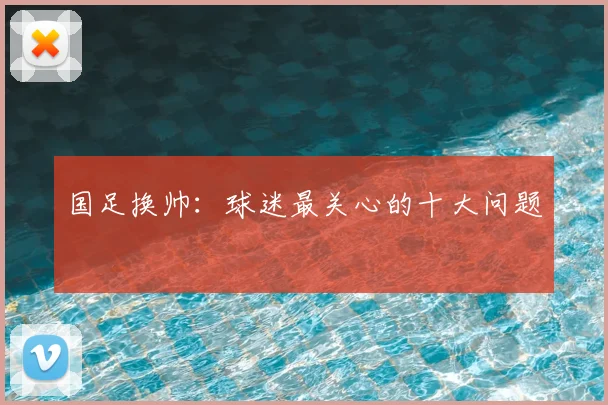 国足换帅:球迷最关心的十大问题